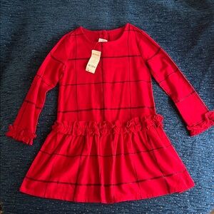 Gymboree NWT Red flannel plaid super soft Kids Dress
